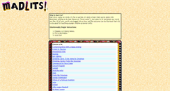 Desktop Screenshot of madlits.com